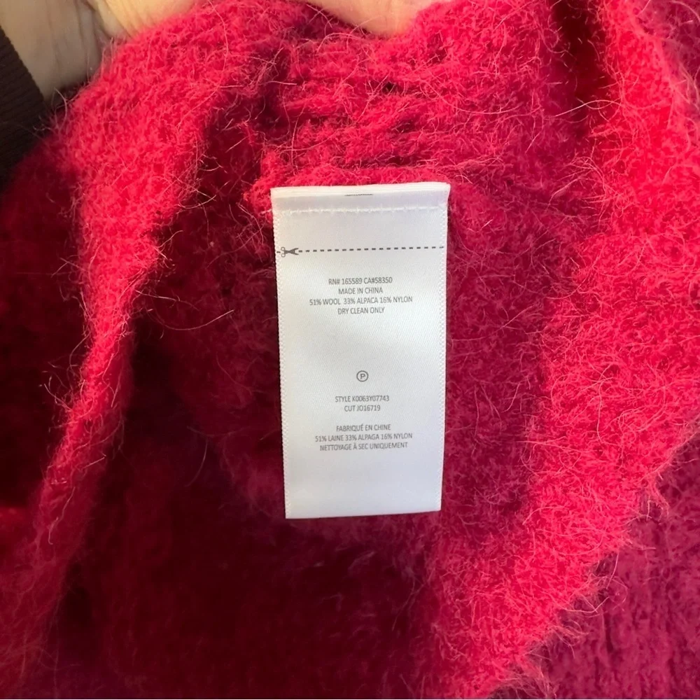 JOIE Blanche Crew Neck Knit Sweater in Red - Picture 4 of 6